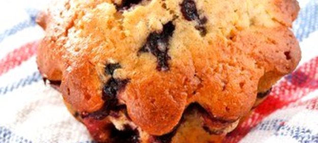 Бананово-черничные маффины