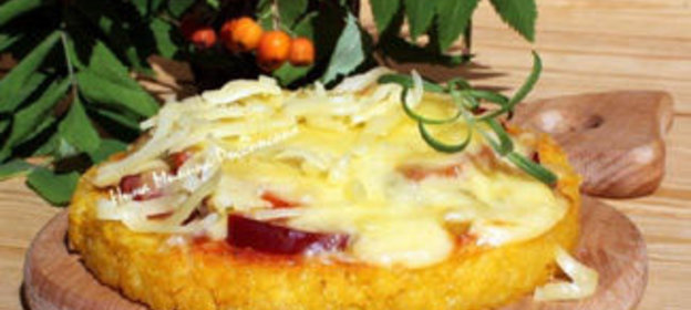 Пицца на поленте