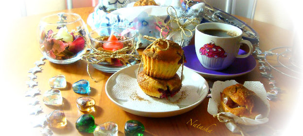 Маффины Зимняя вишня (дарю всем ,кто зайдёт ко мне)