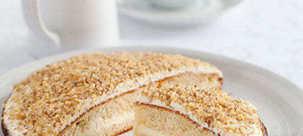 Торт из черемуховой муки с черным хлебом