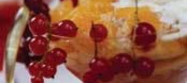 Миндальные печенья под шапкой из мандаринового желе