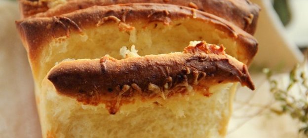Хлеб «Аккордеон» с сыром и травами