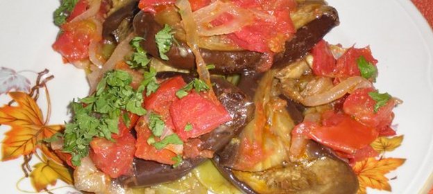 Жаренные овощи в подливке