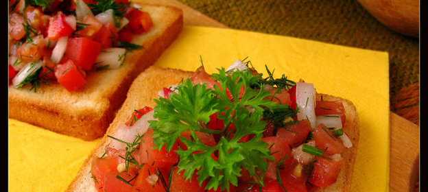 Щи с ржаными сухариками