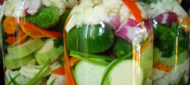 Маринованные овощи на сейчас