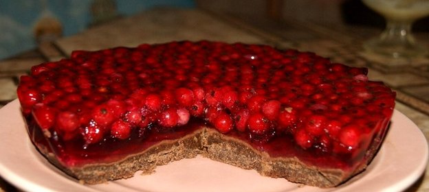 Желейный торт с печеньем