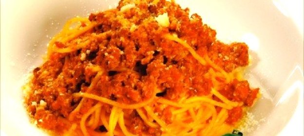 Спагетти с мясным фаршем