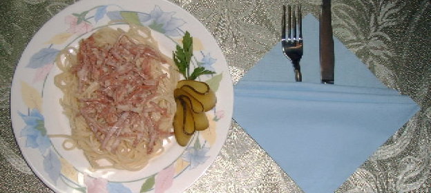 Спагетти с карбонатом