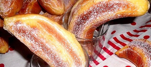 Булочки с банановой начинкой