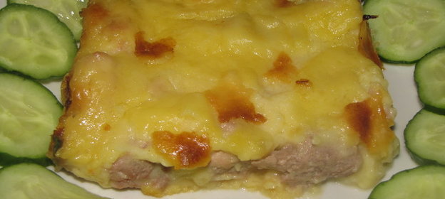 Хрюшка в пелёнке- запеканка с картофелем и свининой