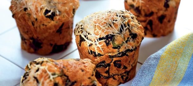 Шпинатные маффины