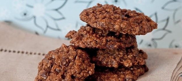 Овсяное печенье с кофе и шоколадом