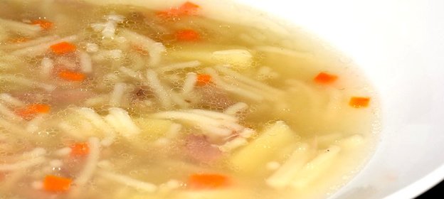Суп на утином бульоне с вермишелью