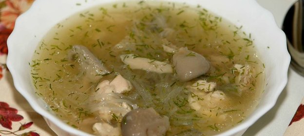 Китайский бульон с макаронами