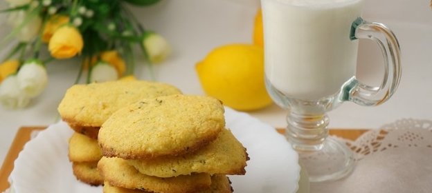 Кукурузно-лимонное печенье