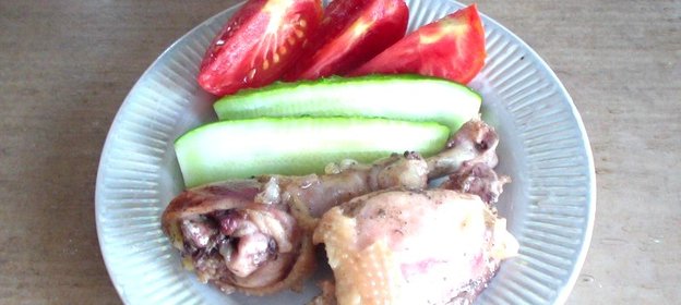 Курица тушеная в духовке