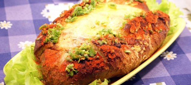 Запеченный багет