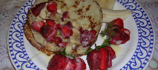 Бананово-клубничная любовь(праздничная и повседневная подача)