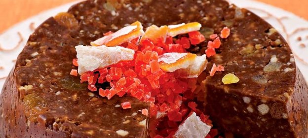 Шоколадное кольцо с цукатами