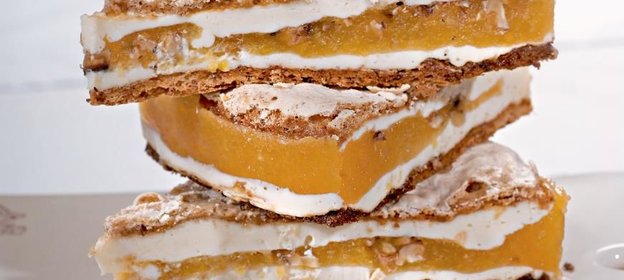 Чизкейк с абрикосовым желе