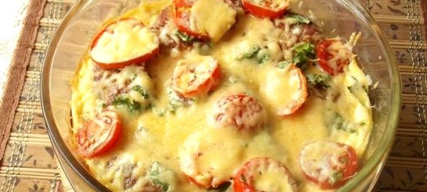 Запеканка с котлетами Сытная