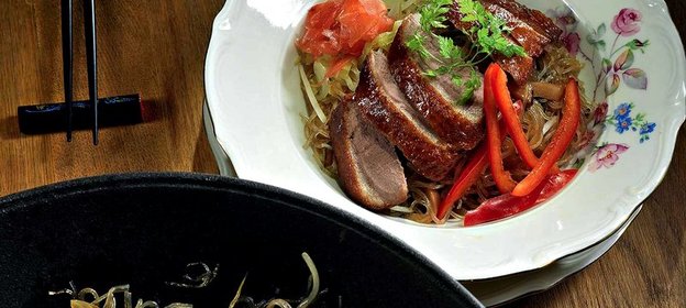 Лапша с утиной грудкой