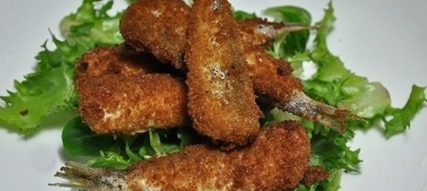 Жареная морская рыба