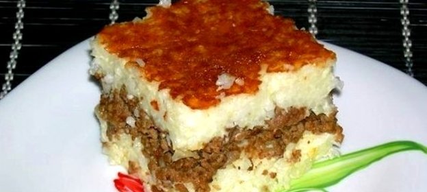 Запеканка рисовая с мясом