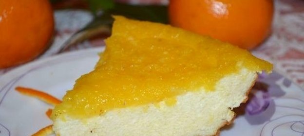 Творожная запеканка с апельсином