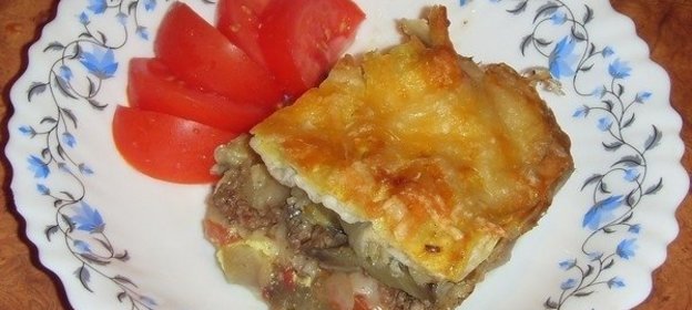 Запеканка с мясом и овощами