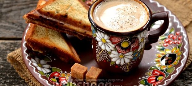 Пикантный кофе с плавленным сыром