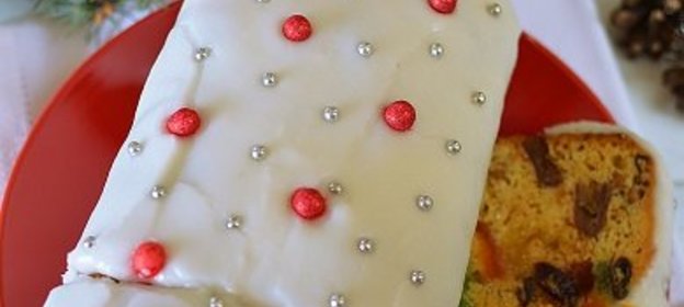 Апельсиновый кекс с марципаном