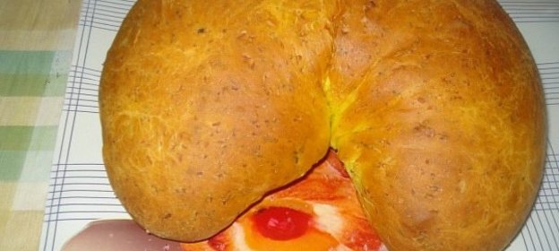 Сырный хлебушек-рогалик