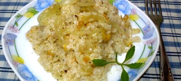 Рисовая сечка на говяжьем бульоне