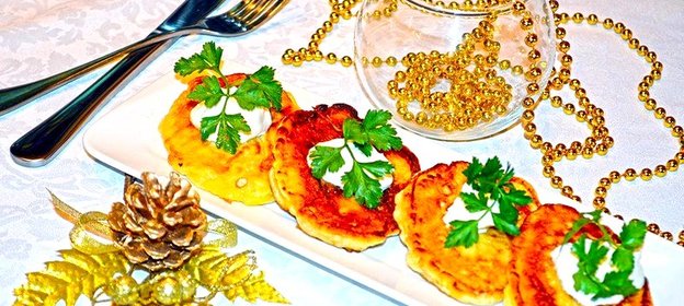 Сырные оладьи с кешью