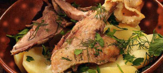 Гусь рождественский в тесте