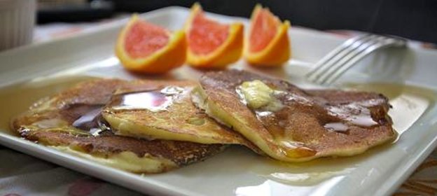 Апельсиновые оладьи с рикоттой