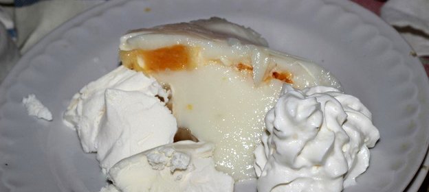 Бланманже с апельсинами и нектаринами