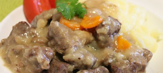 Говядина с хлебной подливой