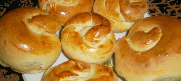 Булочки с орехом(мой вариант)