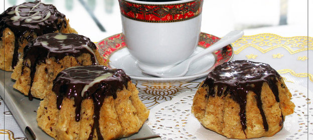 Кофейные булочки с творогом по мотивам Ром-бабы