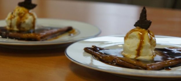 Блины кофейные креп Сюзетт фламбе