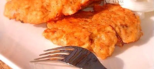 Оладьи из мацы с сыром чеддер