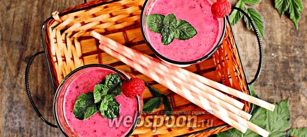 Смузи чернично-малиновый