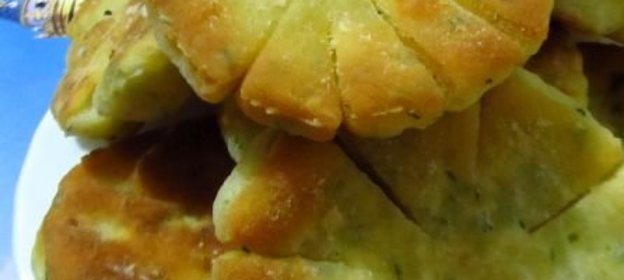 Лепешки с брынзой и укропом