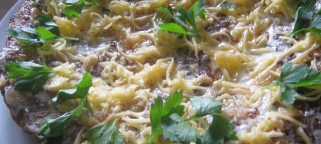 Каша перловая с луком.