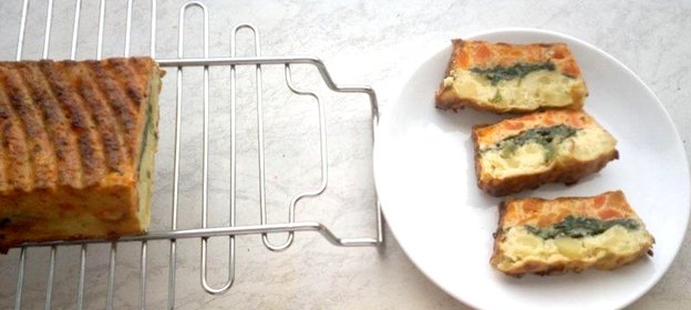 Яркий овощной кекс