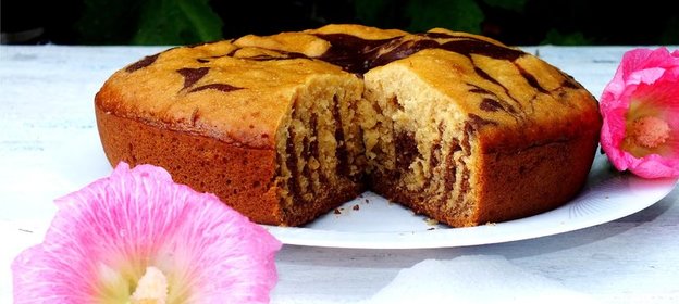 Мраморный кекс в мультискороварке