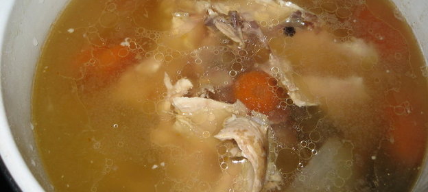 Бульон куриный (советую при гриппе и простуде)
