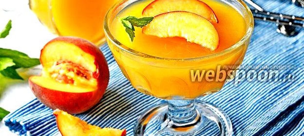 Желе из персиков